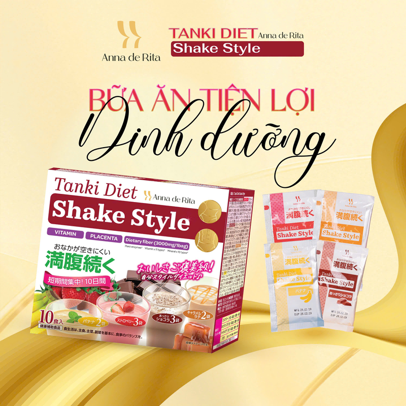 Thực phẩm bảo vệ sức khỏe Anna de Rita Tanki diet Shake Style