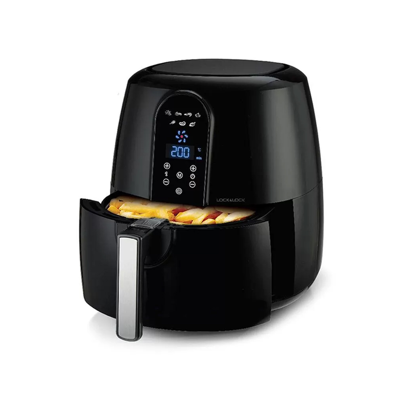 Nồi Chiên Không Dầu LocknLock Digital Eco Fryer - 5.2L - Màu Đen - EJF351BLK