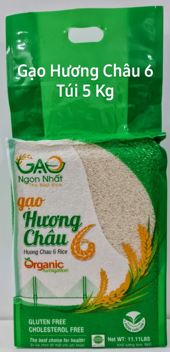 GẠO HƯƠNG CHÂU 6 - ĐÓNG GÓI 5 Kg