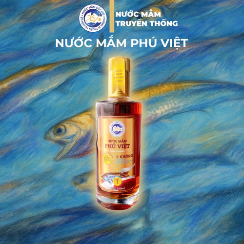 Nước Mắm Cá Cơm Phú Việt - 40 ĐỘ Chai 250ml