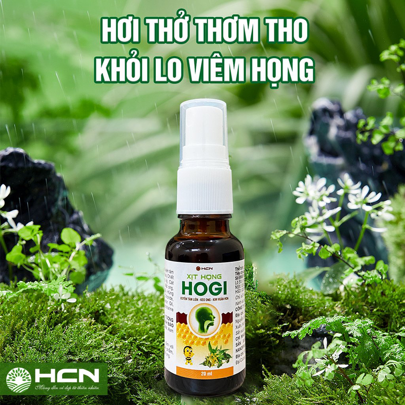 XỊT HỌNG HOGI - HỖ TRỢ GIẢM HO, DỊU HỌNG