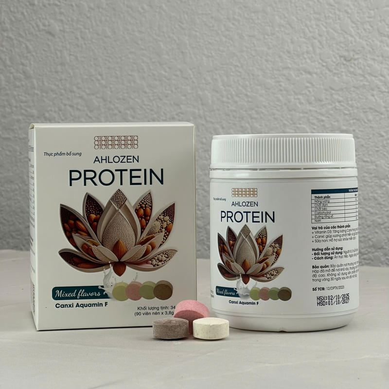 Viên nhai bổ sung Protein Ahlozen tăng cơ, giảm mỡ hiệu quả