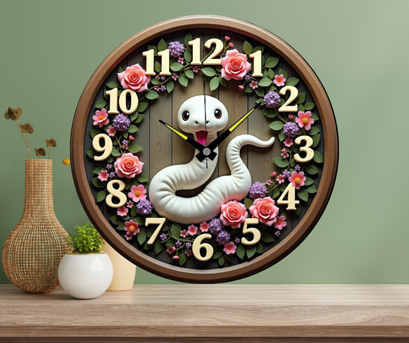 Đồng hồ treo tường trang trí 12 con giáp mẫu dễ thương ( tuổi thìn)