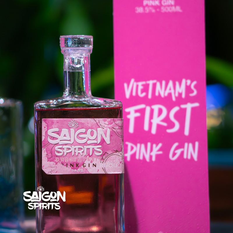 Saigon Spirits Dragonfruit Pink Gin