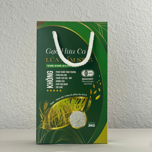 GẠO HỮU CƠ LÚA NẤM ST25 - HỘP