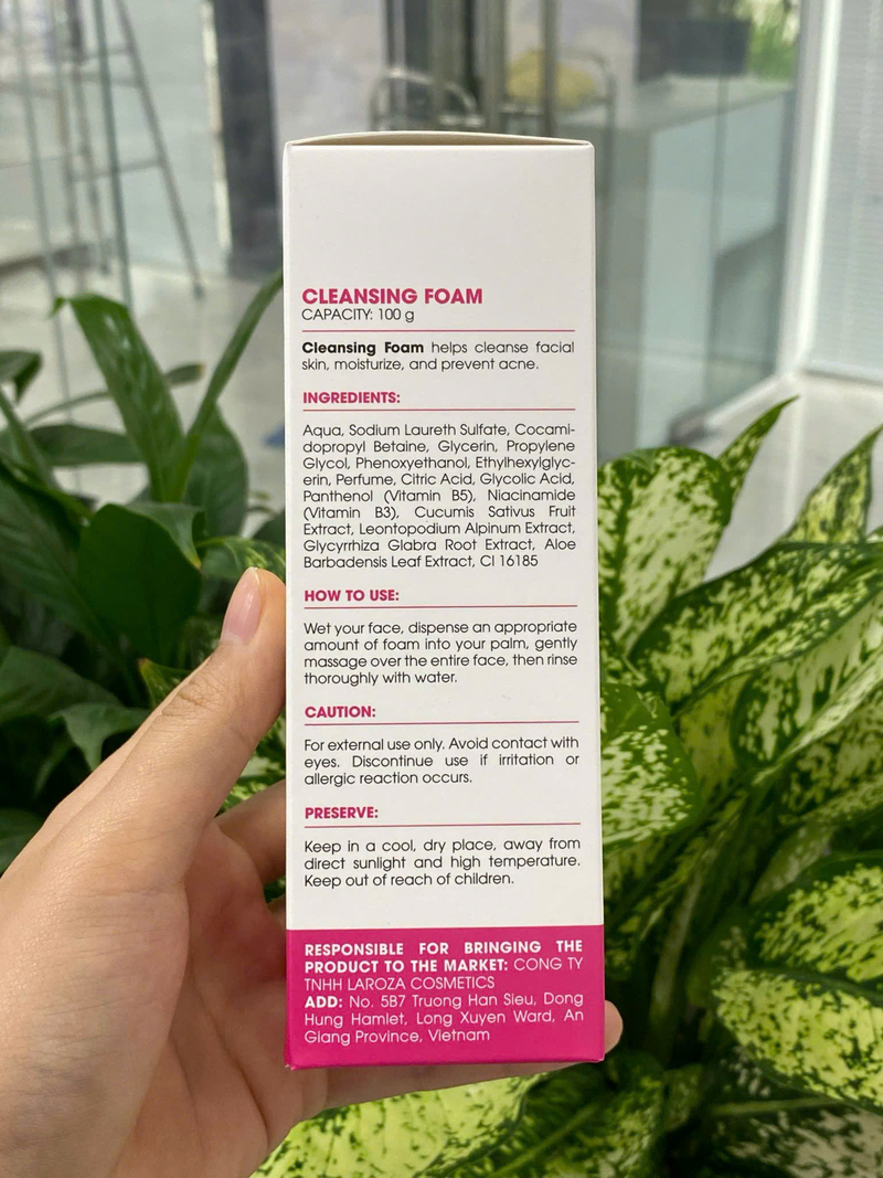 Sữa Rửa Mặt Tạo Bọt Cho Da Dầu Mụn LAcos – Cleansing
