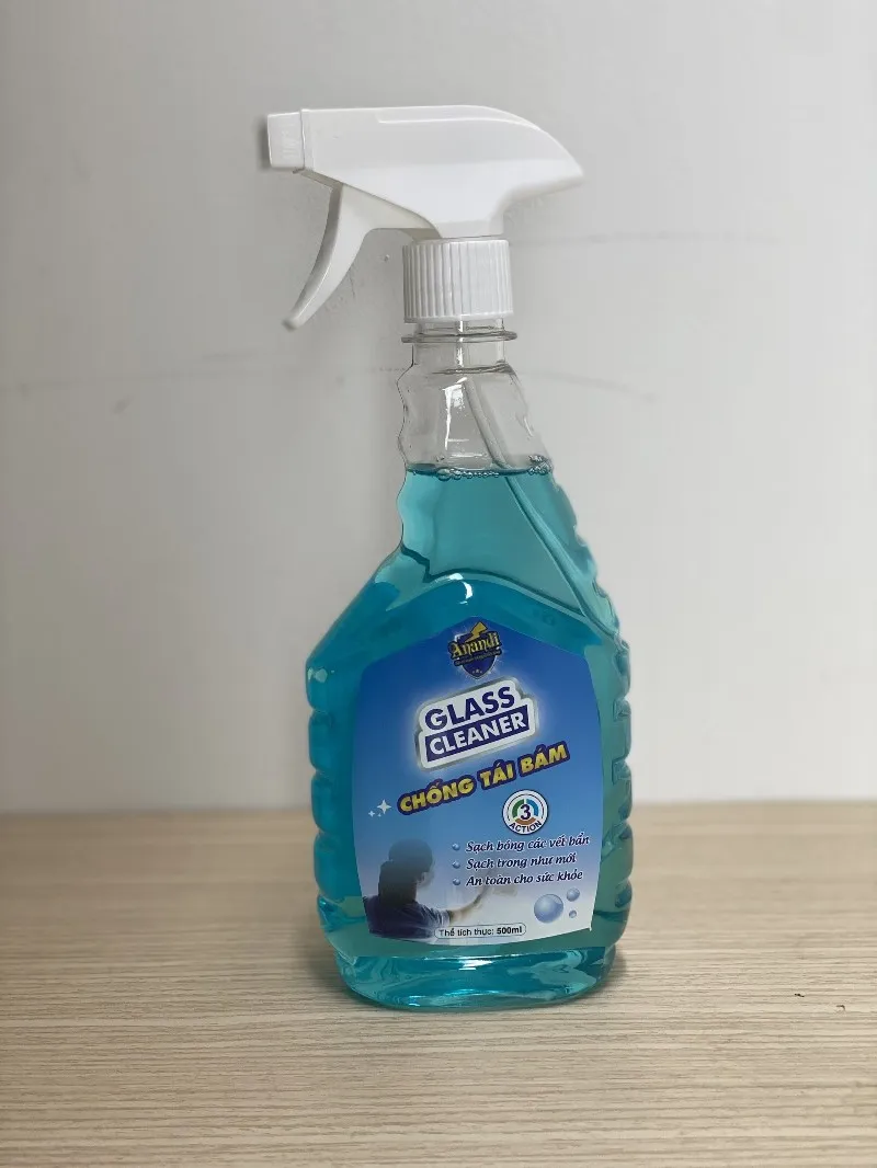 Nước Lau Kính Anandi Đa Năng Chai 500ml Chống Bám Bụi Hiệu Quả Sạch trong suốt, không tỳ vết