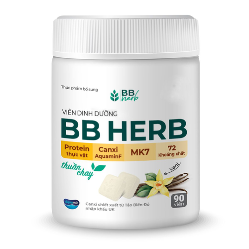 Viên sữa ăn liền BB HERB vị Vani