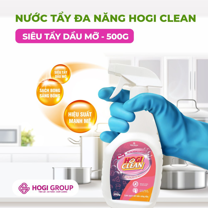 NƯỚC TẨY ĐA NĂNG HOGI CLEAN 500GR - SIÊU TẨY DẦU MỠ