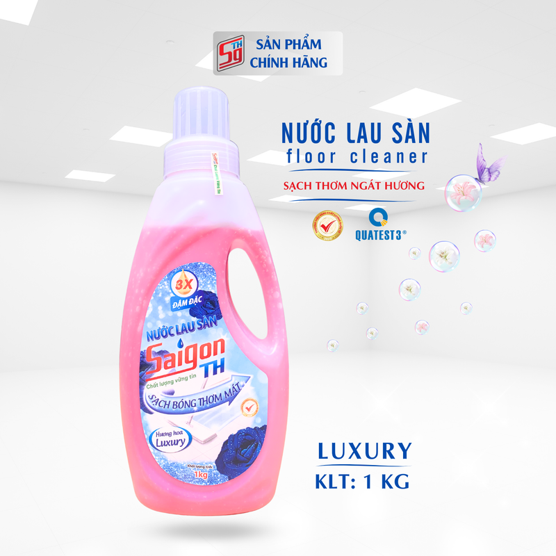 Nước lau sàn Saigon TH 1kg hương hoa Luxury