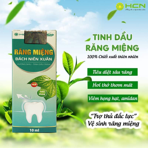 TINH DẦU CHĂM SÓC RĂNG MIỆNG BÁCH NIÊN XUÂN 10ml