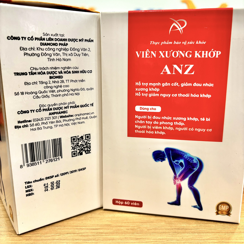 Viên Xương Khớp ANZ ( Hỗ trợ mạnh gân cốt, đau nhức xương khớp , thoái hoá khớp )