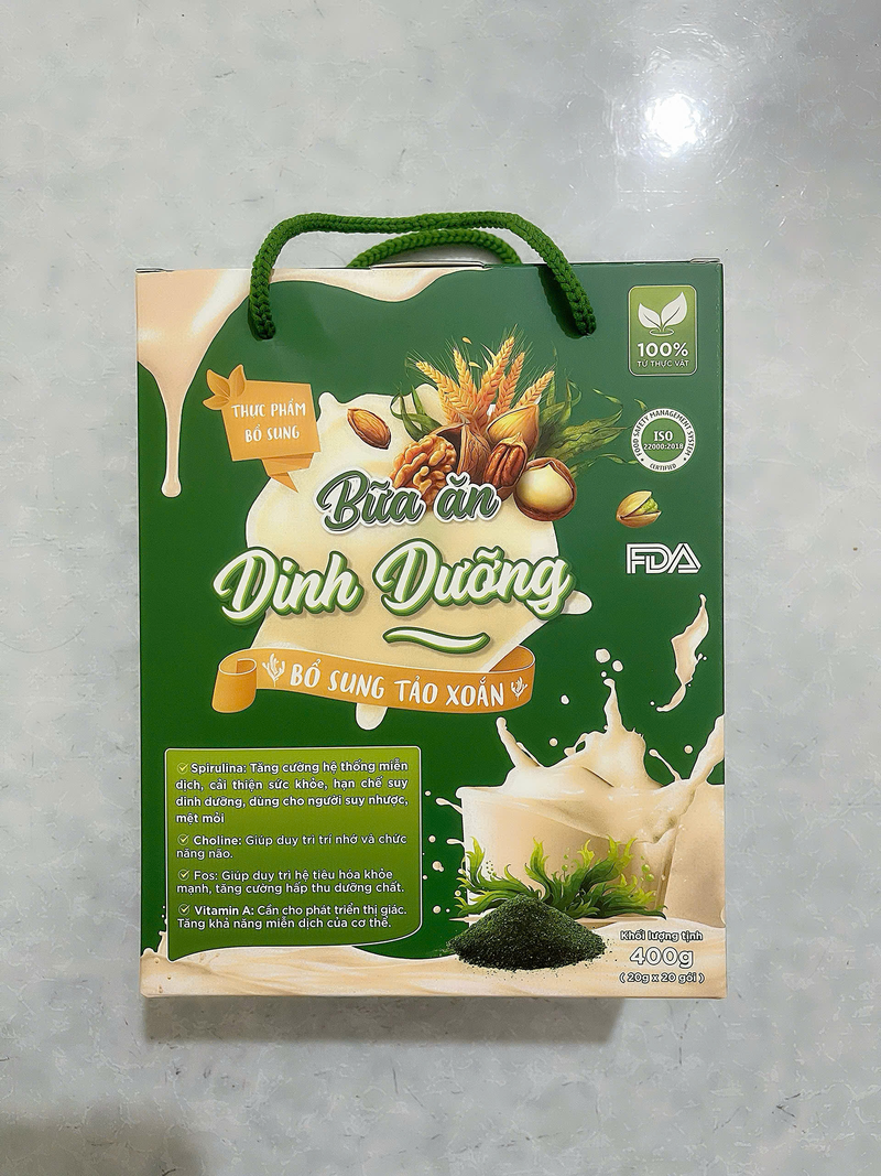 Bữa ăn Dinh Dưỡng Bổ Sung Tảo Xoắn