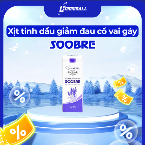 XỊT TINH DẦU GIẢM ĐAU MỎI CỔ VAI GÁY 10ml - SOOBRE - Dr.Kakaia