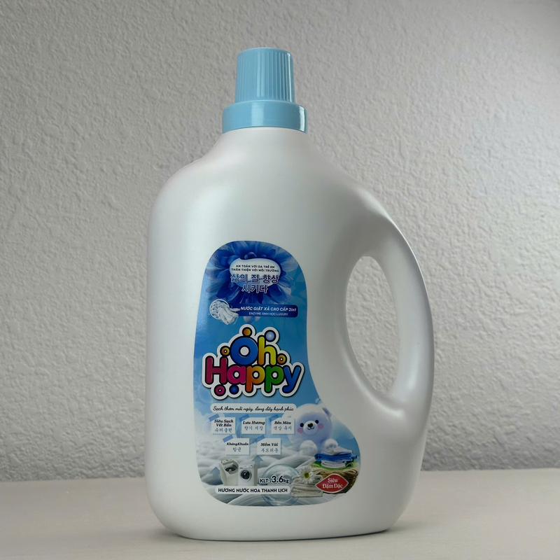 Nước giặt OH HAPPY 2in1 Enzyme Sinh Học Luxury 3,6kg