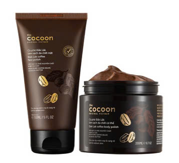 Combo Cocoon Tẩy Da Chết Cho Mặt 150ml + Toàn Thân 200ml Từ Cà Phê Đắk Lắk