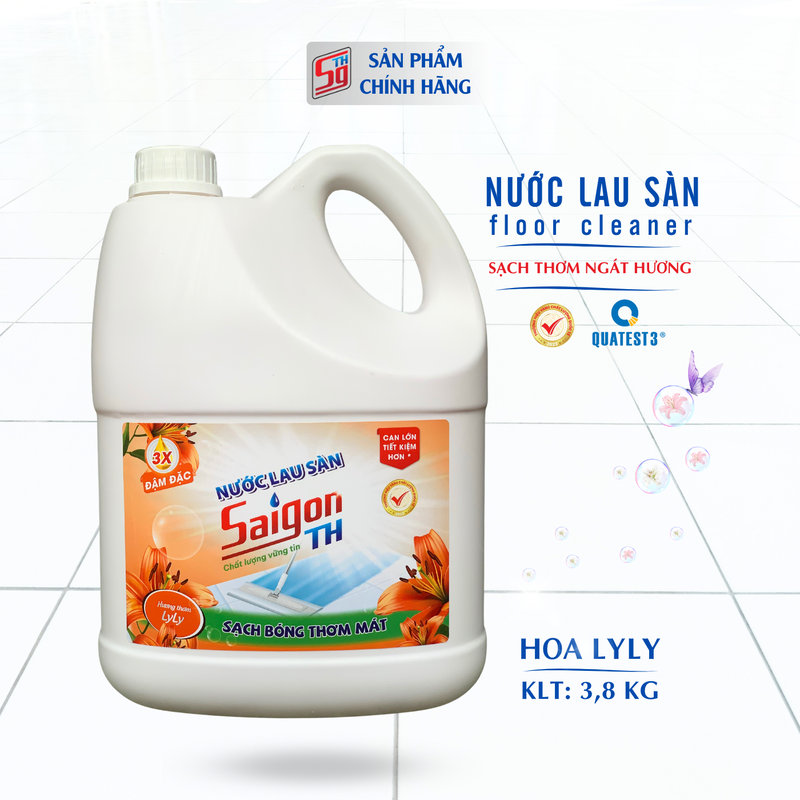 Nước lau sàn Saigon TH 3,8kg hương hoa Lyly