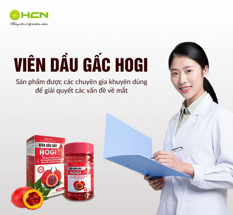 VIÊN DẦU GẤC HOGI - TĂNG CƯỜNG THỊ LỰC, GIẢM LÃO HÓA