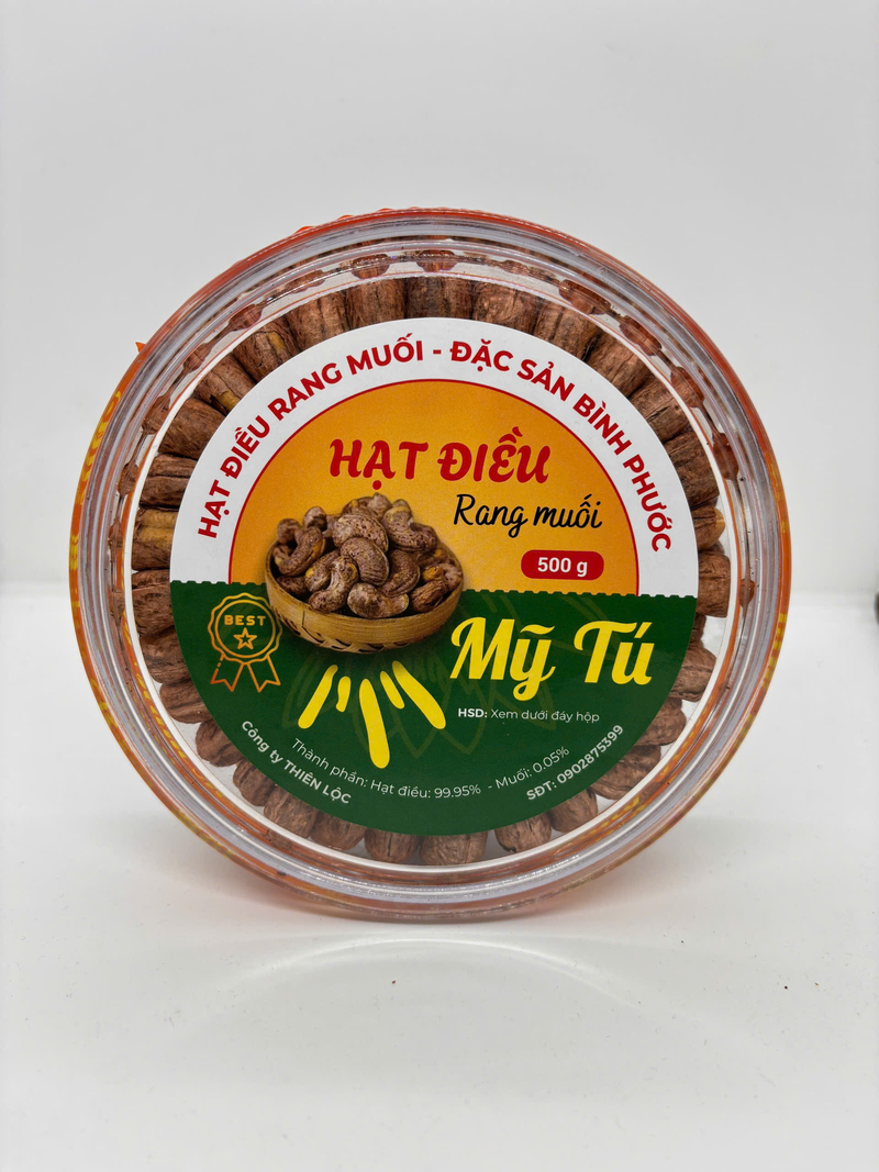 HẠT ĐIỀU RANG MUỐI 500GR - ĐẶC SẢN BÌNH PHƯỚC