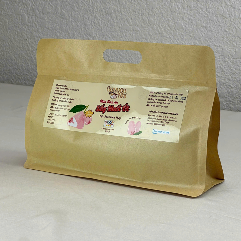 Mứt mận hòa an sấy muối ớt túi 350gr ( đặc sản đồng tháp)