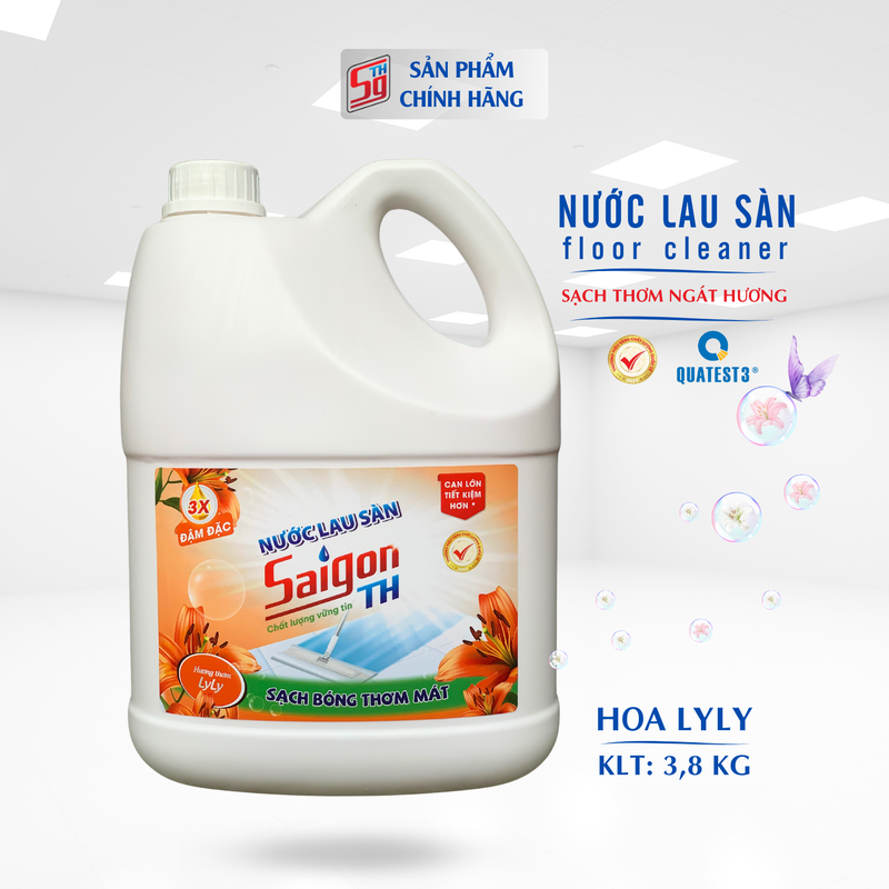 Nước lau sàn Saigon TH 3,8kg hương hoa Lyly