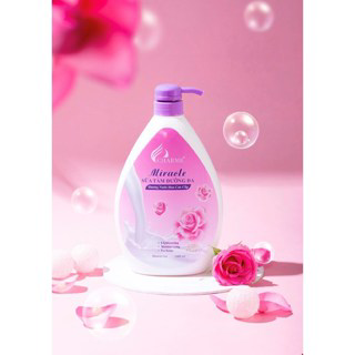 [TẶNG NƯỚC HOA] Sữa Tắm Nước Hoa Dưỡng Da CHARME MIRACLE Hoa Hồng 1000ml ~ 1.2kg Dưỡng Ẩm, Trắng Mịn Màng, Lưu Hương