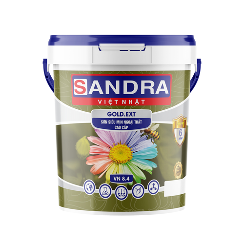 SANDRA- GOLD EXT Sơn siêu mịn ngoại thất cao cấp 6kg