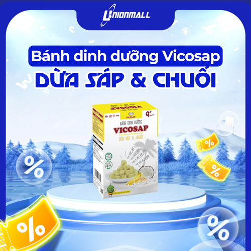 [CHO BÉ] Bánh Vicosap - Dừa Sáp & Chuối [18g]