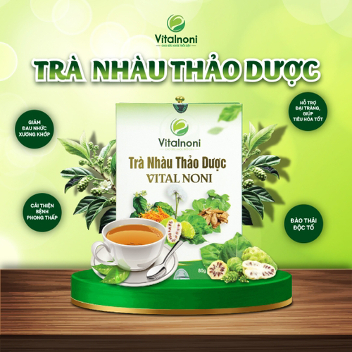Trà Nhàu Thảo Dược - Vitalnoni  ( Hộp 80gr)