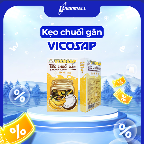 Kẹo chuối gân Vicosap [Hộp 200g]