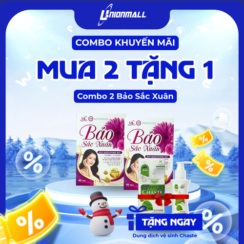 COMBO KHUYẾN MÃI MUA 2 HỘP BẢO SẮC XUÂN TẶNG 1 DDVS CHASTE