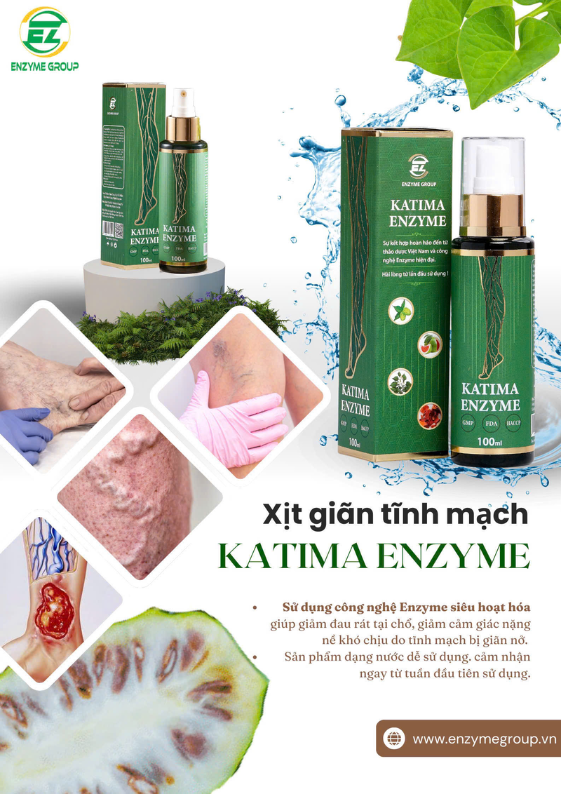 KATIMA ENZYME ( XỊT GIÃN TĨNH MẠCH)