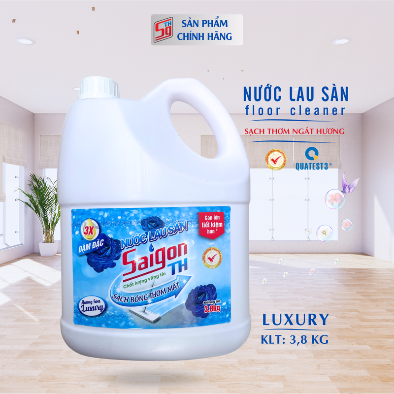 Nước lau sàn Saigon TH 3.8kg hương hoa Luxury