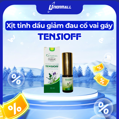 XỊT TINH DẦU GIẢM ĐAU MỎI CỔ VAI GÁY 10ml - TENSIOFF - Dr.Kakaia