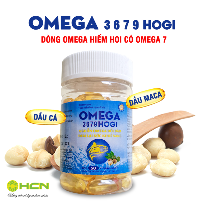 Viên Uống Dầu Cá Omega 3679 HOGI Hỗ Trợ Phát Triển Não Bộ, Chăm Sóc Da