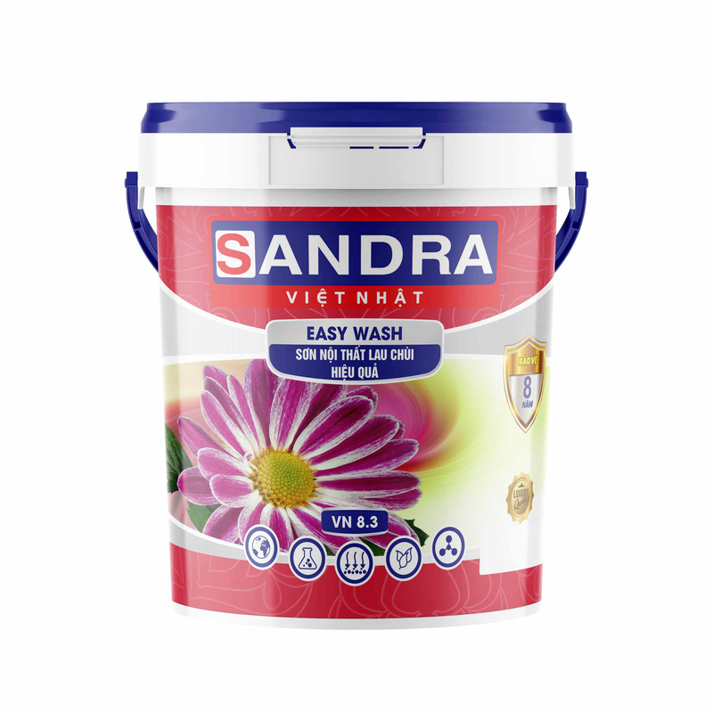 SANDRA-EASY WASH Sơn nội thất lau chùi hiệu quả 23kg