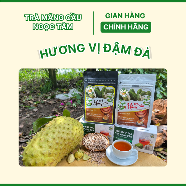 Trà Mãng Cầu Ngọc Tâm -Hương vị thuần túy -Hỗ trợ điều trị mất ngủ