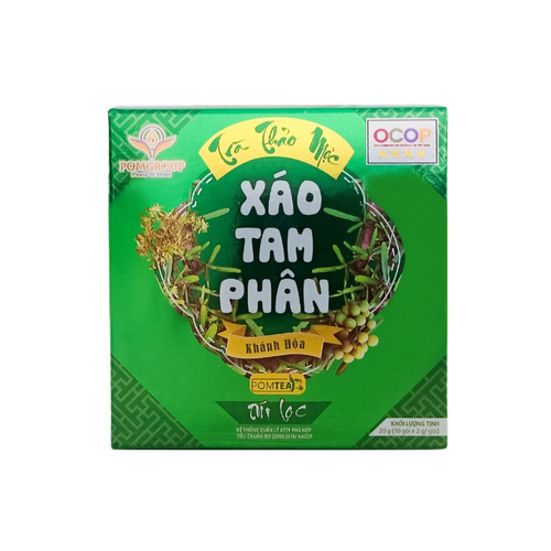 Trà Thảo Mộc Xáo Tam Phân Khánh Hòa Pomtea (Túi lọc)