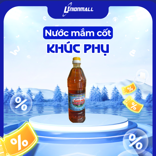 Nước Mắm  Gia Truyền Khúc Phụ ( Cốt Cá Cơm- Cá Nục) Chai 1 lít
