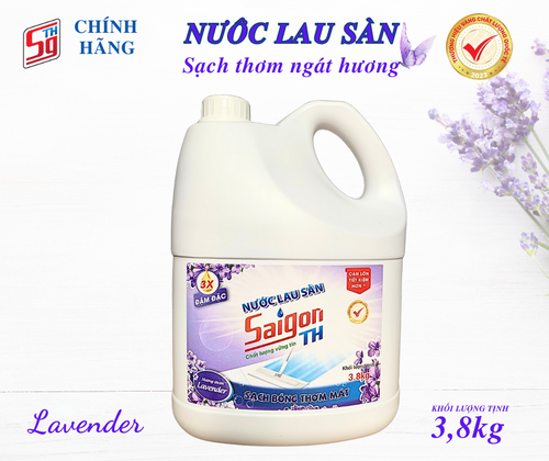 Nước lau sàn Saigon TH 3.8kg hương Lavender