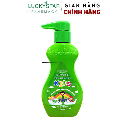 Sữa Tắm Gội Thảo Dược Baby 3in1 ( LUCKY STAR )  350ml - XANH