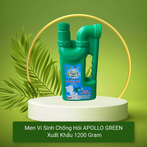 Dung Dịch Men Vi Sinh Chống Hôi APOLLO GREEN Xuất Khẩu 1200 Gram