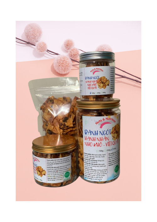 SALE BÁNH NGÓI HẠNH NHÂN 250G - DATE NGÀY 10/6