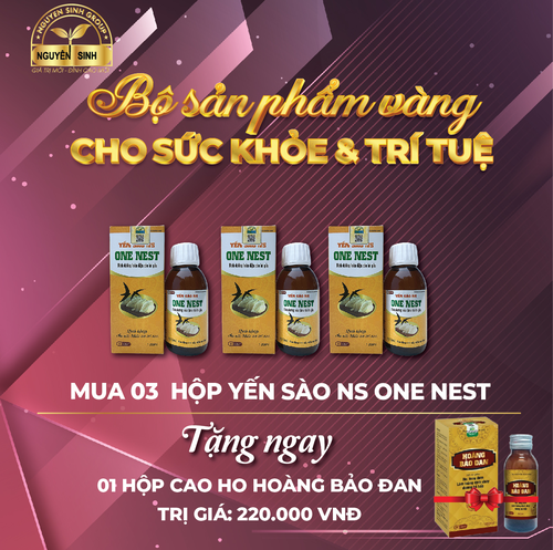 [ Tặng 1 Cao ho] Khi mua 3 Yến Sào NS One Nest