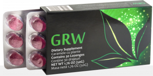 Viên kẹo ngậm dinh dưỡng tế bào gốc GRW vị nho