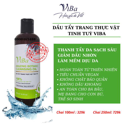 DẦU TẨY TRANG THỰC VẬT TINH TUÝ VIBA 250ml