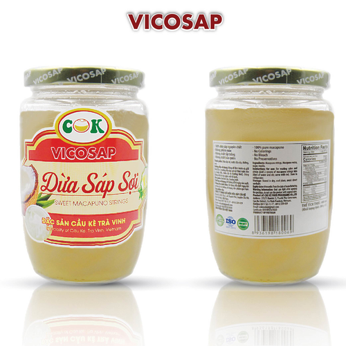 Dừa Sáp Sợi Vicosap 400ml