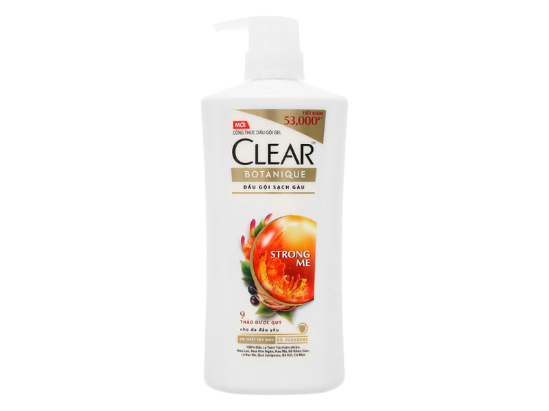 Dầu gội Clear Botanique 9 loại thảo dược 900ml