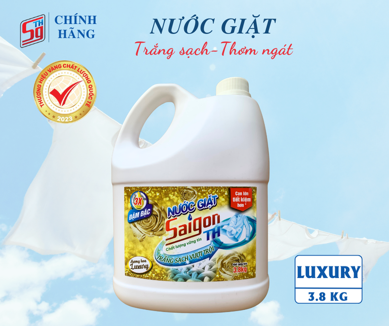 Nước giặt Saigon TH 3.8kg hương hoa Luxury
