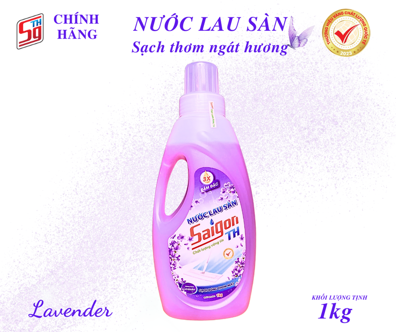Nước lau sàn Saigon TH 1kg hương Lavender